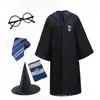 Harry Potter Set de Múltiples Artículos de Harry Corbata Gafas Sombrero Disfraz Bata Mágica Tarjetas Pequeñas Mapa Accesorios Completo