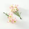 Simulación Flor de Pensamiento de Cinco Pétalos Cabeza Tres Colores Decoración de Boda DIY Material de Flor Hecha a Mano Arreglo de Pared de Flores Accesorios de Flores Artificiales