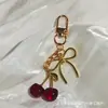 Chaveiro Pingente Laço de Cereja Estilo Coreano Transfronteiriço Resina Colorido Meninas Exquisito Bolsa Carro Pingente Atacado