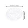 Sanze Hot Transparente PET 700ml/1000ml Tazón de Loto con Caja de Empaque Cortada para Fruta Tazón para Ensalada de Frutas