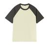 Camiseta de algodón pesado de 200 g, manga corta raglán de color a juego, moda infantil y para padres e hijos, impresa, se recomienda para hombres y mujeres