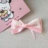Primavera e Verão Novo Super Fada Lace Tecido Arco Hairpin Cute Girl Duplo Rabo de Cavalo Hairpin Headwear Lolita