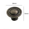 Tirador de hardware Tirador americano Tirador de puerta de armario de un solo orificio Tirador negro para cajón pequeño Tirador para zapatero