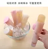 Molde de Silicona para Paletas DIY Helado con Tapa, Bandeja de Hielo de Silicona con Palitos para Helado, Molde para Paletas Caseras de Mano