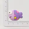 Peces Tropicales Marinos Accesorios de Goma Suave Funda para Teléfono Móvil DIY Pegatina para Vaso de Agua Pez Pequeño PVC Refrigerador Zapatos Flor Ropa Bolsa Accesorios