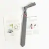 Estilo Cyndi Wang Corbata Gris Tb Perezosa Sin Nudo Estilo JK Universitario Rayas Corbata Pequeña para Mujeres Estilo Pareja Atada a Mano para Hombres