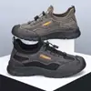 Nuevos Zapatos de Senderismo para Hombre, Zapatos Casuales de Malla para Exteriores, Zapatos Transpirables para Caminar, Zapatos Casuales Versátiles, Slip-On con Suela Suave Tipo Zapatos de Papá