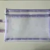 Bolsa de Malla Doble Capa A4 con Cierre para Exámenes Estudiantiles Materia Materia Suministros de Clasificación para Escuela Secundaria Bolsa de Almacenamiento Transparente