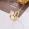 Anel de Aço Inoxidável Estilo Coreano Quadrado com Diamante, Moda de Nicho, Estilo Minimalista Simples para o Dia a Dia, Combinação para Outono e Inverno, Venda Direta do Fabricante