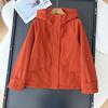 Jaqueta Casual com Capuz para Mulheres Japonesas Vermelho Ano Novo Primavera Nova Jaqueta Durável Impermeável 474177