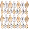 Accesorios para Joyería DIY Transfronterizos al por Mayor Colgante de Concha Dorada Vintage Pulsera Hecha a Mano Collar Pendientes Colgante de Aleación