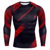 Camiseta de manga comprida masculina, manga comprida transfronteiriça, gola redonda, camuflagem ao ar livre, roupas de fitness, camiseta