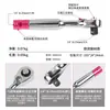 Mini Mango para Puntas de Destornillador Punta de Destornillador Pequeño Adelante y Atrás Trinquete Rápido Llave de Vasos Destornillador Herramienta Destornillador
