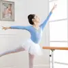 Falda de Baile para Niñas Falda de Velo Media Longitud Talla de Disfraz de Actuación Falda Tutú de Ballet para Entrenamiento Malla Blanca Baile para Niñas