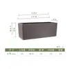 Valla de Patio Exterior Balcón Colgante Macetero Rectangular Exterior Maceta AutoRiego Grande