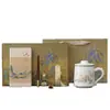 Infusor de Té Cerámico Taza de Oficina con Tapa Taza para Preparar Té de Uso Doméstico Día Nacional Festival de Medio Otoño Doble Festividad Taza de Té Taza Souvenir
