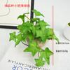 Sensación de mano simulada de hojas de cilantro de Copperus chinensis planta suculenta mini pegamento suave planta verde pantalla de escritorio de oficina planta verde