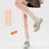 Calcetines de Punto de Color Sólido, Calcetines de Lana, Calcetines de Felpa, Calcetines Estilo Japonés Jk, Calcetines hasta la Pantorrilla, Calcetines de Media Caña, Medias Lolita
