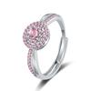 Anel Clássico de Diamante Mais Vendido na Amazon Design de Nicho Feminino Anel de Casamento de Luxo Leve Europeu e Americano Anel de Diamante Elegante Versátil