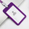 En stock de fábrica tarjetero de plástico tarjetero para identificación de estudiante tarjetero rígido para tarjeta de identificación tarjetero para identificación de exposición carcasa para tarjeta de trabajo de fábrica
