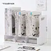 Estante de Livros para Mesa Vertical com Gavetas, Organizador de Livros, Rack de Armazenamento e Organização de Livros