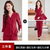 2024 nuevo estilo chino hebilla estilo chino manga larga profesional traje pequeño abrigo formal para mujer overol venta al por mayor