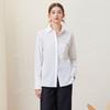 Elegância Estilo Francês, Novo Estilo Primavera-Verão, Gola Lapela, Bordado Floral Tridimensional, Camisa de Manga Longa com Lantejoulas para Camadas
