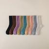 Meias de Lã para Mulheres no Outono e Inverno, Meias Quentes Espessadas com Pelo, Meias de Cashmere Soltas de Ponto Duplo, Meias de Inverno de Tamanho Grande