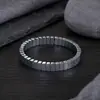 Pulsera Curva Negra de Piedra Biliar para Hombre, Personalizada, Sencilla, Lujo Ligero, Sensación de Alta Gama, Accesorio Versátil de Moda para Mujer