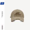 Sombrero gorra de béisbol de mezclilla desgastada y rasgada para hombre estilo callejero Moda de pareja estilo coreano Marca bordada con letras gorra con visera verano