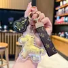 Pingente de Pônei Dourado, Fique Rico Imediatamente, Pingente Chaveiro de Cavalo, Pingente Puro Ouro para Celular, Pequeno Presente Comercial
