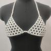 Estilo Callejero Europeo y Americano Traje Ropa Interior Chaleco de Perlas Cadena Corporal Accesorio de Perlas Sexy Chaleco de Perlas