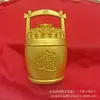 Popular Cubo de Dinero de Latón - Cubos Grandes y Pequeños que Traen Fortuna, Regalos Artesanales, Regalos Decorativos Creativos para Oficina y Sala de Estar