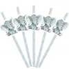 Adornos para pastel de elefante 10 piezas decoración de fiesta palillos de fruta desechables insertos para bocadillos de cóctel