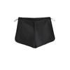 Europeu e americano retro quente menina elástico cordão shorts verão novo fenda lateral casual solto calças esportivas