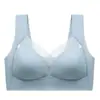 Ropa Interior de Comercio Exterior Transfronteriza Más Vendida, Sujetador Espalda Cruzada para Belleza, Estilo Delgado de Seda de Hielo, Sujetador sin Costuras para Levantar Busto Pequeño, Chaleco Deportivo de Verano con Fruncido Lateral