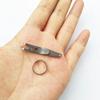 Mini clip de bolsillo para exteriores, clip para linterna, gancho pequeño tipo mosquetón, acero inoxidable, portátil, clip de bolsillo
