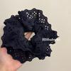 Diadema francesa de doble capa con diseño de ballet, estilo princesa, con flores de gran tamaño y encaje para mujer