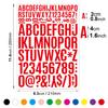 Pegatina de Letra 2+4cm Vinilo de Exportación PVC Impermeable Autoadhesiva Buzón Coche Tamaño Alfanumérico Pegatina