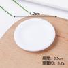 Plato de Cena Artificial en Miniatura Plato de Plástico Blanco Mini Plato de Comida Rápida DIY Juguete de Comida Contenedor de Pegamento Crema Accesorios