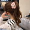 Outono e inverno marrom pelúcia grampo de cabelo feminino cabeça quebrada cabelo tubarão clipe Net red hairpin 2023 novo clipe feminino