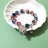 Pulsera de Ojo de Gato Mariposa Blanca/Azul/Morada/Verde/Rosa para Mujer Moda Elegante Más Fácil de Combinar Pulsera de Temperamento Transmisión en Vivo Nuevo Estilo Caliente
