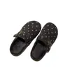 Venta Caliente Hebilla Retro Birkenstock 2026 Otoño Punta Cerrada Medias Zapatillas Mujer Suela Suave Bloque de Color Persona Perezosa Versátil al Aire Libre Mules