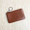 Nueva Bolsa para Llaves de Casa de Cuero Genuino Mini Billetera para Monedas Portátil Creativa Monedero Bolsa para Guardar Dinero Bolsa Corta para Tarjetas