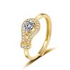 Anillo Geométrico de Circonita Incrustada de Lujo Ligero de Moda de Venta Caliente de Nuevos Productos Transfronterizos Europeos y Americanos, Anillo de Temperamento Nicho de Alta Gama para Mujer