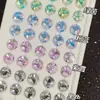 Novas pedras soltas de zircônia com corte Tai Chi de 6 mm, extremamente brilhantes, podem ser usadas para brincos e ear cuffs DIY