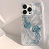 Capa de celular com fio de pena 15 animal submarino iPhone16 maçã 14 criativa 13promax marca de moda 12 senso avançado 11