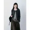 Suéter Falso de Dos Piezas para Mujer Estilo Delgado de Principios de Otoño Cardigan de Punto Usable Estilo Pequeño Chanel Top 25821