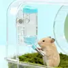 Soporte magnético de acrílico para botella de agua, soporte dispensador de agua, comedero automático de agua para hámsteres, hámsteres dorados y cobayas