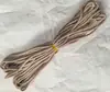 Corda de algodão colorida de 3-4 mm para acessórios de pulseira DIY, corda de algodão fiada no núcleo artesanal, corda para tapeçaria e fio de algodão para amarração